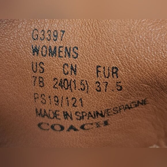 NEW Coach Womens Cut Out Western Creeper Boots Bootie Metallic Purple Size 7 'US - Picture 4 of 14